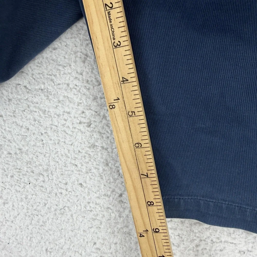 Tori Richard Shorts Mens 34 Blue Chino Stretch Flat Front 9 Inseam Casual Summer